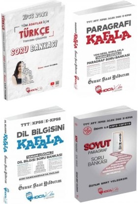 Hoca Kafası Yayınları KPSS 2022 Türkçe + Paragraf + Dil Bilgisi Soru Bankası 4’ Lü Set