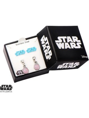 Sales One Body Vibe Star Wars Stormtrooper And Star Wars Logo Geçmeli Küpe Set