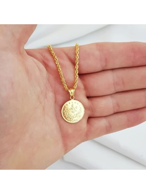 Altın Plaza 22 Ayar Tuğralı Reşat Yarımlı Altın Kolye KL06331