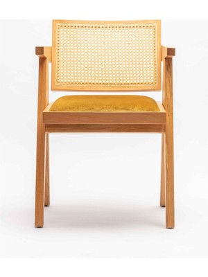 Sandalye Marketi Kastra Jeanneret Hasırlı Sandalye