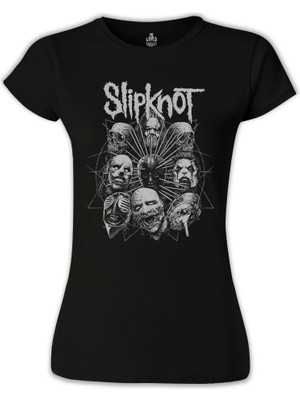 Lordd T-Shirt Lorddd T-Shirt T-Shirt Slipknot - Deca Siyah Bayan Tshirt