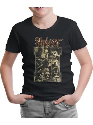 Lordd T-Shirt Lorddd T-Shirt Slipknot Siyah Çocuk Tshirt