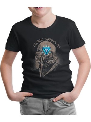 Lordd T-Shirt Lorddd T-Shirt T-Shirt Black Sabbath Arc Reactor Siyah Çocuk Tshirt
