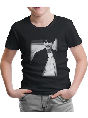 Lordd T-Shirt Lorddd T-Shirt T-Shirt Exo - Kai Siyah Çocuk Tshirt