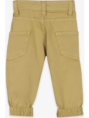 Breeze Erkek Çocuk Gabardin Pantolon Basic Fıstık Yeşili Soft Giyim (1-4 Yaş)