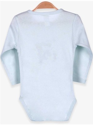 Breeze Erkek Bebek Çıtçıtlı Body Baskılı Su Yeşili Soft Giyim (9 Ay-2 Yaş)