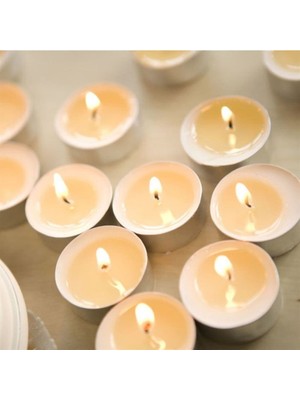 Hellove Kokusuz Küçük Renkli Mum 16 Lı Tealight Mum Dekoratif Mum