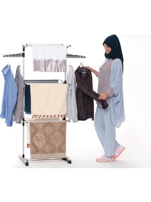 Biricik Alüminyum 3 Katlı Çamaşır Kurutmalık