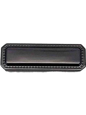 Angel Çanta Aksesuar Dikdörtgen Füme Plaka Süs