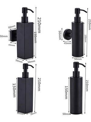 Puluz Puluz 304 Paslanmaz Çelik Duvara Monte Manuel Sabunluk