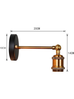 SLD Retro Amerikan Koridor Balkon Açık Sundurma Işık Yaratıcı Koridor Ferforje Duvar Lambası (Yurt Dışından)