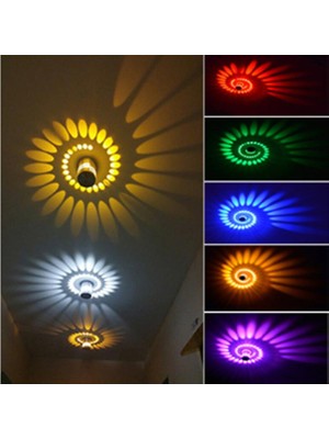 SLD Spiral Delik LED Duvar Lambası Kısılabilir Spiral Lamba Uzaktan Kumanda Lambası ile Süslemek Için Aile Ktv Bar Düğün Parti Salonu Işıkları (Beyaz)   (Yurt Dışından)