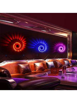 SLD Spiral Delik LED Duvar Lambası Kısılabilir Spiral Lamba Uzaktan Kumanda Lambası ile Süslemek Için Aile Ktv Bar Düğün Parti Salonu Işıkları (Beyaz)   (Yurt Dışından)