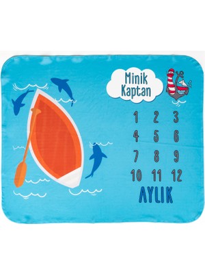 Hediye Sepeti Hediyesepeti Küçük Denizcilere Hediye Bebek Fotoğraf Battaniyesi Seti