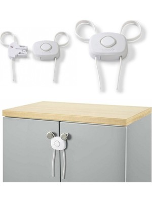 Binbirreyon Bebek Güvenlik Esnek Dolap Kilidi Ayarlanabilir Kilit 20CM PD005