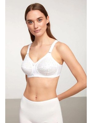 Kom Romance Toparlayıcı Dantel Sütyen - Beyaz