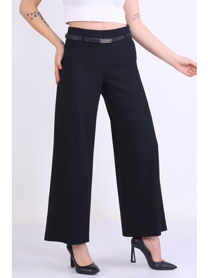 e-bizz store Kadın Yüksek Bel Kemerli Pantolon Etek