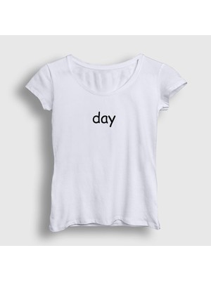 Presmono Kadın Beyaz Day Valentine's Day Sevgililer Günü T-Shirt