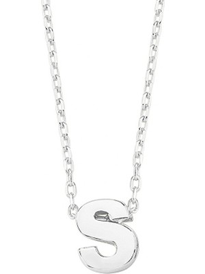 Altın Sepeti Gümüş Harf Kolye