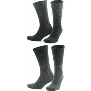 Erkek Alpaka Tüyü Kışlık Soket 2'li ÇORAP-3098 G/a