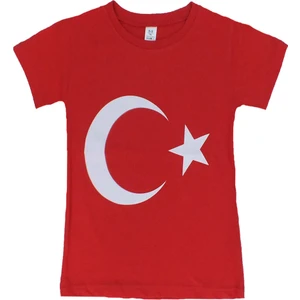 Türk Bayraklı Çocuk Tişört  /  5-10 Yaş