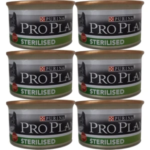 Pro Plan Kısırlaştırılmış Kedi Yaş Konserve Maması Sterilize Kedi Konserve Maması Yetişkin Kedi Konserve Maması 85 gr x 6