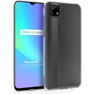 Realme C25S Kılıf Transparent Soft Beyaz
