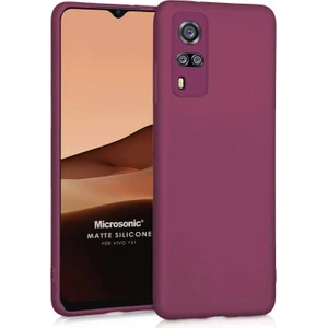 Matte Silicone Vivo Y31 Kılıf Mor