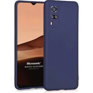 Matte Silicone Vivo Y31 Kılıf Lacivert