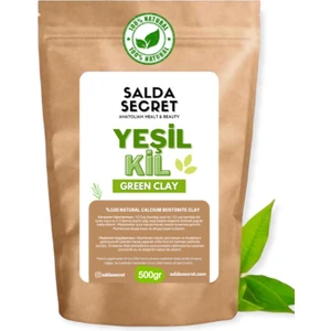 Salda Secret Yeşil Kil Doğal Yüz Maskesi 500 gr Toz - Kil Maskesi - Indian Healing Clay