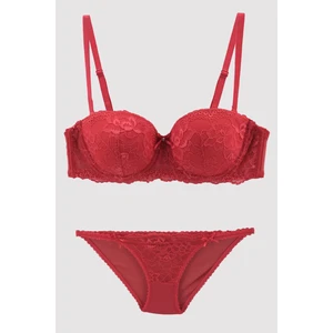 Pierre Cardin 4563 Balenli Straplez Destekli Sütyen Takımı