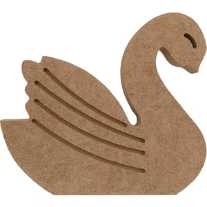 20 cm 18 mm Kuğu Figürü.dik Durabilir.boyanabilir Ham Ahşap Obje.ahşap Boyama Ürünü.ahşap Hayvan Figürü Hobi Boyama