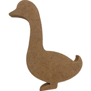 25 cm 18 mm Ördek  Dik Durabilir.boyanabilir Ham Ahşap Obje.ahşap Boyama Ürünü.ahşap Hayvan Figürü Hobi Boyama