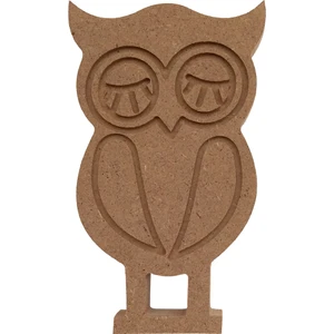 20 cm 18 mm Ahşap Ayaklı Baykuş Figürü.dik Durabilir.boyanabilir Ham Ahşap Obje.ahşap Boyama Ürünü.ahşap Hayvan Figürü Hobi Boyama