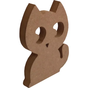 20 cm 18 mm Sevimli Kedi.dik Durabilir.boyanabilir Ham Ahşap Obje.ahşap Boyama Ürünü.ahşap Hayvan Figürü Hobi Boyama