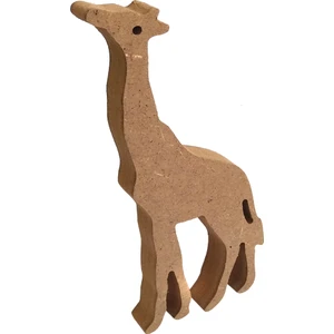 15 cm 18 mm Zürafa.dik Durabilir.boyanabilir Ham Ahşap Obje.ahşap Boyama Ürünü.ahşap Hayvan Figürü Hobi Boyama