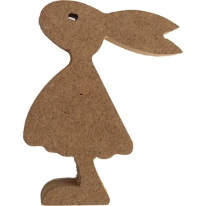 20 cm 18 mm Tvşan Kız  Dik Durabilir.boyanabilir Ham Ahşap Obje.ahşap Boyama Ürünü.ahşap Hayvan Figürü Hobi Boyama