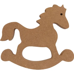 25 cm 18 mm Sallanan At Figürü.dik Durabilir.boyanabilir Ham Ahşap Obje.ahşap Boyama Ürünü.ahşap Hayvan Figürü Hobi Boyama