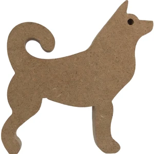 20 cm 18 mm Köpek Figürü.dik Durabilir.boyanabilir Ham Ahşap Obje.ahşap Boyama Ürünü.ahşap Hayvan Figürü Hobi Boyama