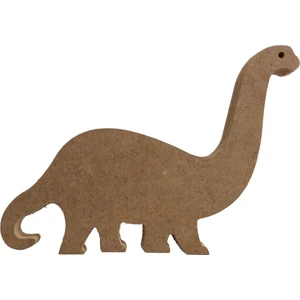 15 cm 18 mm Dinozor Uzun Boyunlu.dik Durabilir.boyanabilir Ham Ahşap Obje.ahşap Boyama Ürünü.ahşap Hayvan Figürü Hobi Boyama