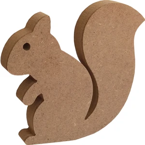 Neşeli Ahşap 15 cm 18 mm Sincap.dik Durabilir.boyanabilir Ham Ahşap Obje.ahşap Boyama Ürünü.ahşap Hayvan Figürü Hobi Boyama