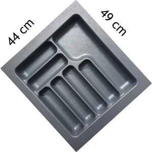 Çekmece Içi Plastik Kaşıklık Gri  44 x 49 cm 7 Gözlü