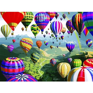 Womb Hobby Balon Yağmuru Sayılarla Boyama Seti 40X50 cm Tuvale Gerili