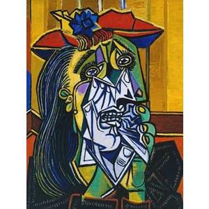 Womb Hobby Picasso Ağlayan Kadın Sayılarla Boyama Seti 40X50 cm Tuvale Gerili