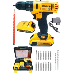 12V 1.2 Ah Darbeli Metal Şanzuman Çift Akülü Şarjli Vidalama Matkap + 12 Parça Set Hediyeli