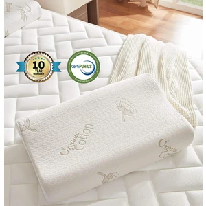 Organik Pamuk Visco Ortopedik Yastık Boyun Destekli 40 x 60 x 11 cm