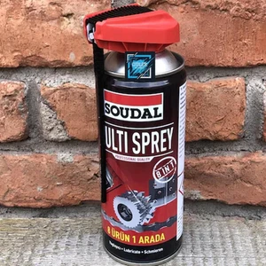 400 ml Pas Sökücü Soudal Multi Sprey Çok Amaçlı Yağlayıcı Temizleyici Sudan Koruyucu Korozyona Dayanıklı Agmair