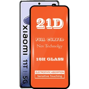 Kzy Xiaomi Mi 11T Tam Kaplayan 21D Temperli Ekran Koruyucu Cam