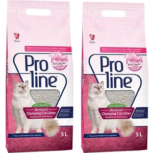 Pro Line Proline Bebek Pudrası Kokulu Kedi Kumu 5 Lt x 2'li