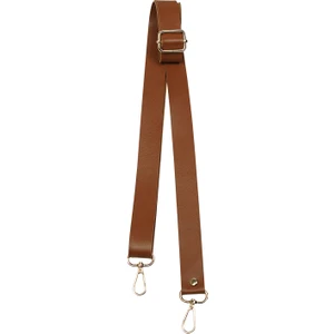 Ayarlanabilir  Suni Deri Çanta Askısı Uzunluk 140 cm - En 2.5 cm ( Taba )